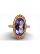 Ring Alexandrite čtrnáctinová růžová zlata Vintage Jewlery vrc374r